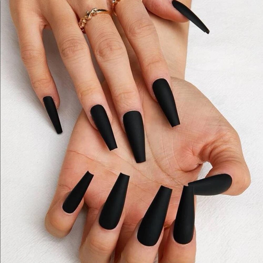 Long Coffin Fake Nail